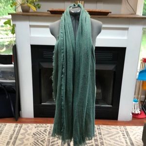 Green scarf, unknown brand